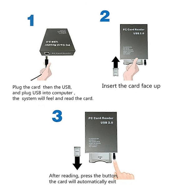 USB2.0 PCMCIA Kortlæser PC Kortlæser