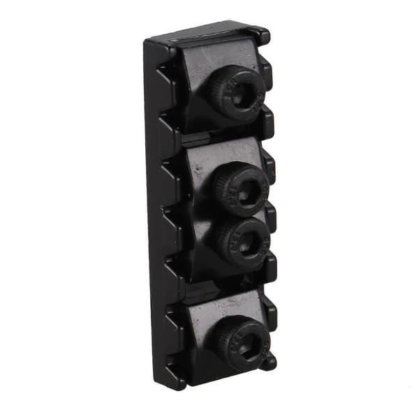 2X 7-strengs låsemutter elektrisk gitar mutter tremolo bro 48mm (svart) Black