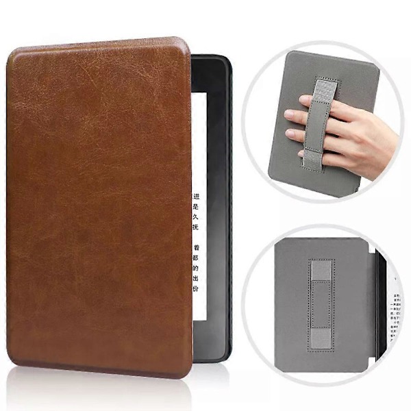 Slimshell Cover til 7\" Kindle Paperwhite (12. generation) 2024 Premium PU Cover brown