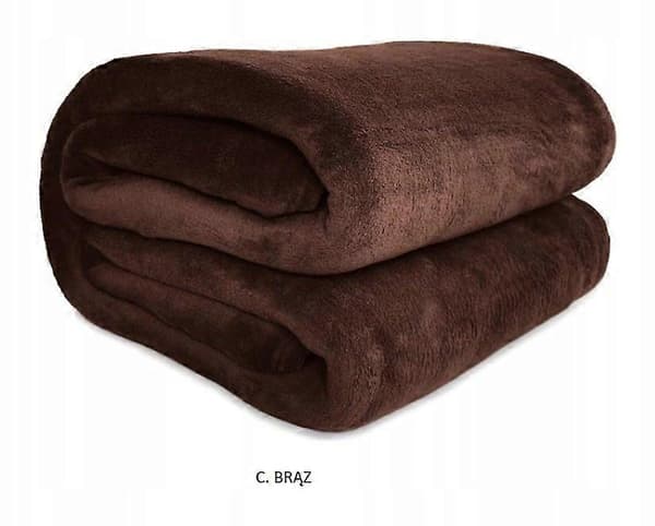 Peitto Kontrast Polyesteri 150 Cm X 200 Cm Ruskea brown