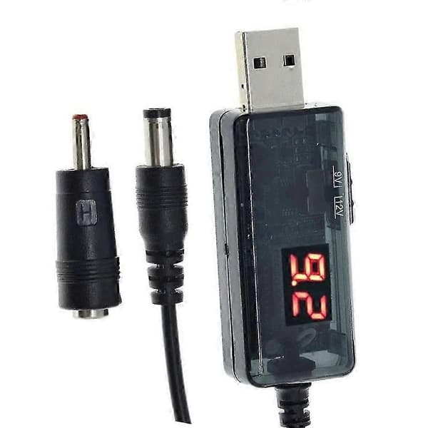 USB Boost Converter DC 5V til 9V 12V Step Up Converter Strømforsterkerkabel
