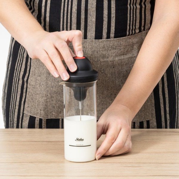 Elektrisk mælkeskummer 450 ml -  Barista-kvalitet derhjemme