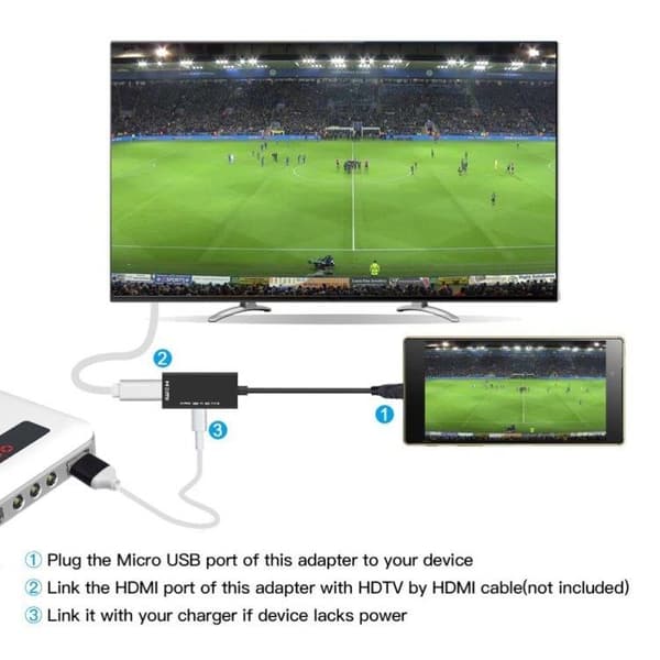 Micro USB HDMI MHL-sovitin - 1080p Full HD