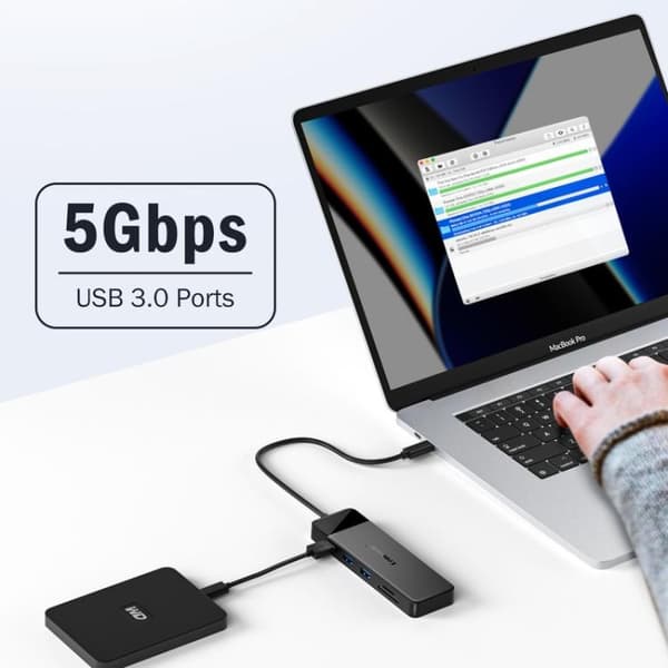 Lemorele Dockningsstation TC94 10-i-1 med dubbel HDMI, VGA och