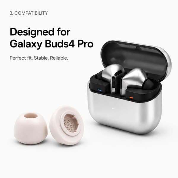 Silikoniset korvatulpat Galaxy Buds3 Pro/Buds4 Pro -mallille, 3