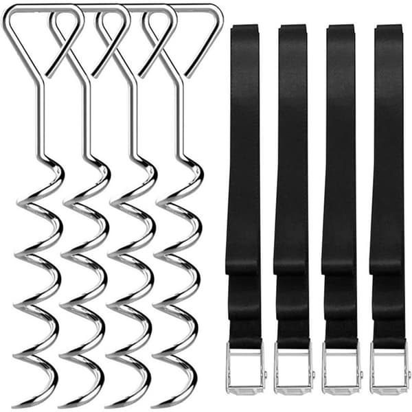 Markankare med spiraldesign och spännband - 4-pack