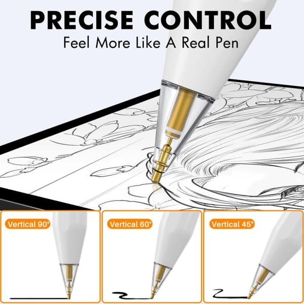 Ersättningsspetsar 1,95mm till Apple Pencil 1 & 2 – 4-pack