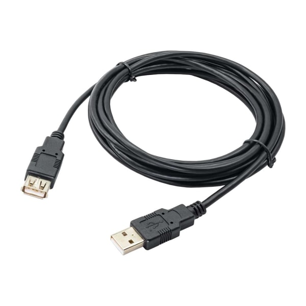 Akyga Jatkokaapeli USB-A-uros - USB-A-naaras 2.0 3m - Musta