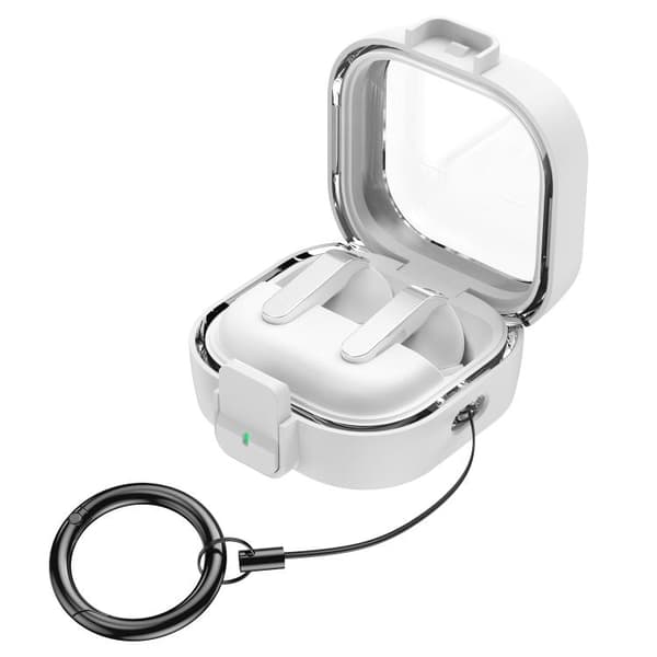 Hörlursfodral med snäpplås för Galaxy Buds4/Buds4 Pro - Vit