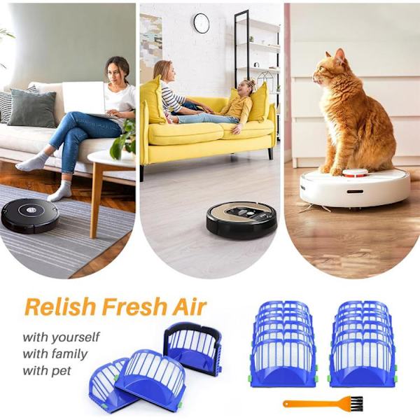 Filtre til iRobot Roomba 600-serien 4-pak