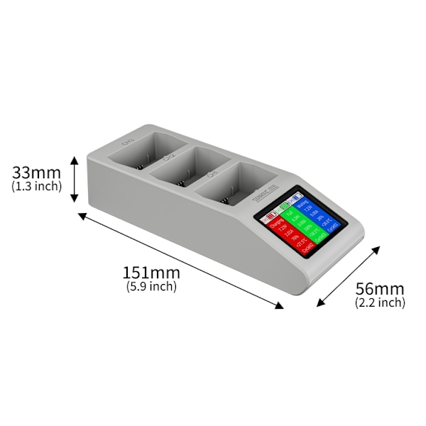 Opladningsstativ til 3 batterier til DJI Mavic Mini 3 Pro / Min