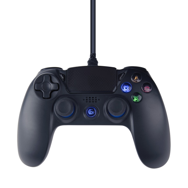 Gembird Trådad handkontroll för Playstation 4 och PC - Svart
