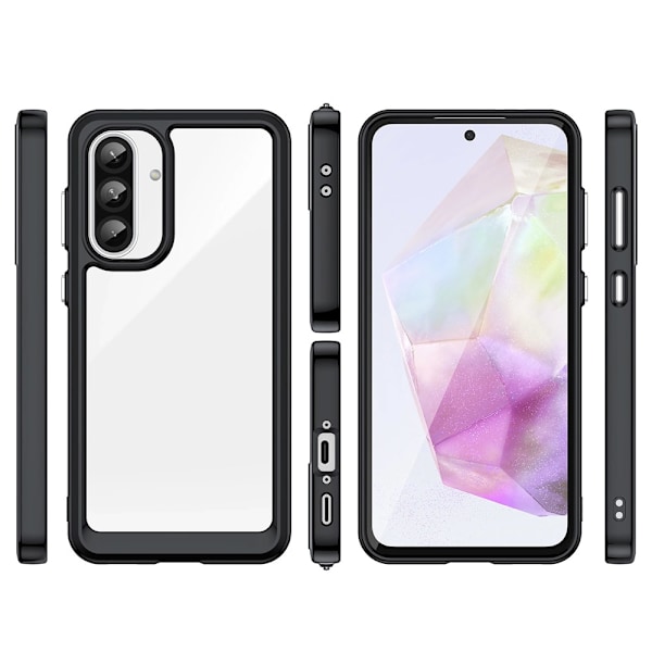 Outer Space Shell, jossa on svart kehys Samsung Galaxy A56:lle