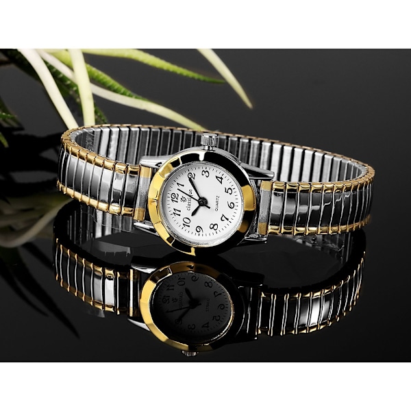 Classique Damklocka med armband i rostfritt stål -  Flerfärgad