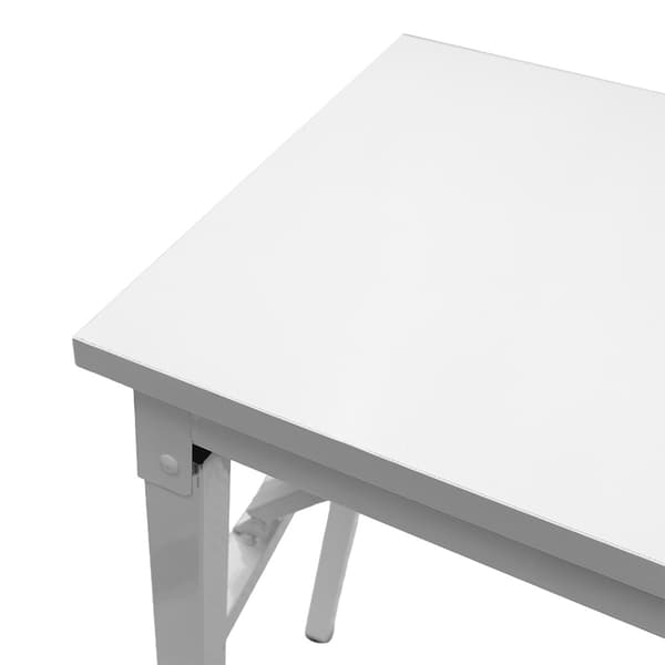 Hopfällbart bord 80×40×75 cm / fällbart skrivbord med stålram /