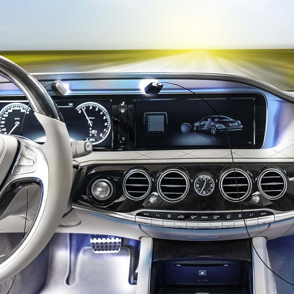 Indvendig belysning til bilen 12V - Hvid