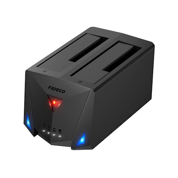Fideco HDD/SSD telakointiasema USB 3.2:lla ja SATA I / II / III