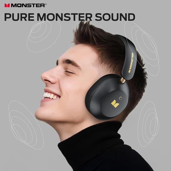 Monster Persona 6th Bluetooth-hovedtelefoner med ANC – Svart /