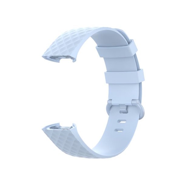 Silikoniranneke Fitbit Charge 4 / Charge 3 - Koko L Vaaleansini