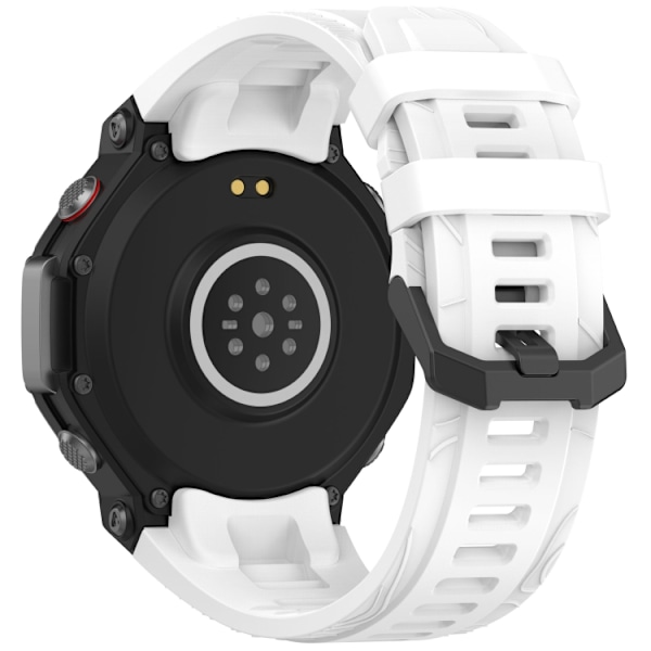 Silikonarmband till Amazfit T-Rex 3 med snabbfäste - Vit