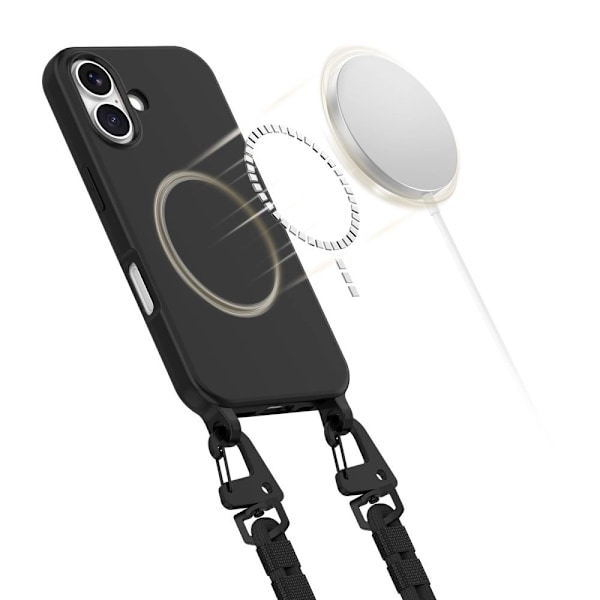 Tech-Protect takakuori MagSafe- ja kantohihnalla iPhone 16:lle
