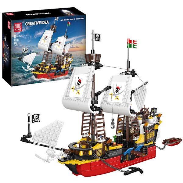 Mould King 10137 red beard pirate ship kit / pirate ship kit /