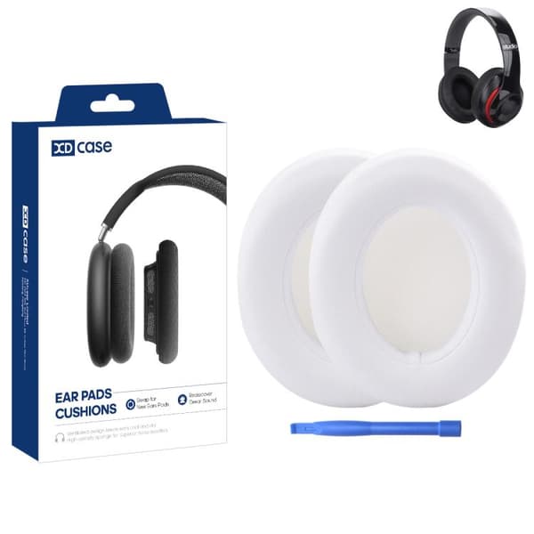Ørepuder i memoryskum til Beats Studio 2.0/3.0 - Hvid