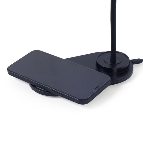 LED-skrivebordslampe med trådløs oplader / Qi-oplader 10 W / so