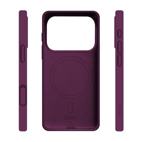 Etteri MagSafe-cover til iPhone 17–18 Pro Max – Svart – Silikon