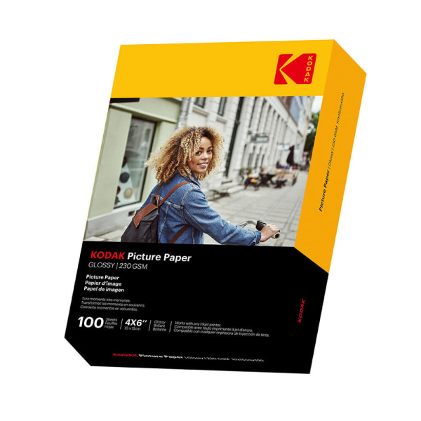 Kodak valokuvapaperi 10x15cm Kiiltävä 230g/m² 100 arkkia