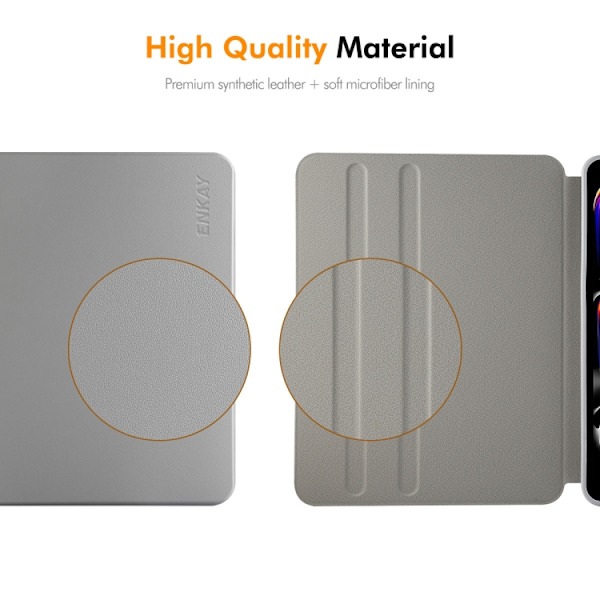 Keinonahkakotelo jalustalla iPad Air 11 2024 / Air 10,9 2022 -