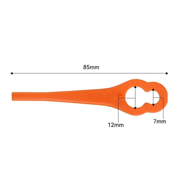 Trimmerknivar i plast 85mm - 50-pack