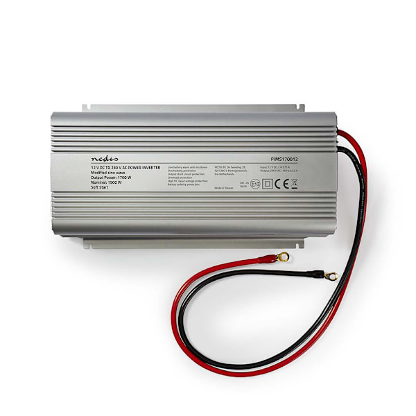 Nedis invertteri muunnetulla siniaallolla 12V 1700W