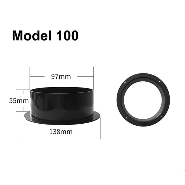 Kiinnityskehys ilmanvaihtoa varten 100 mm