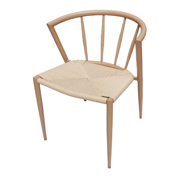 Matstol med karmstolsdesign / stol med flätad sits / matstol me