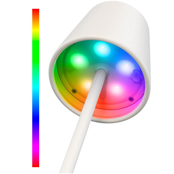 Goobay batteridriven LED bordslampa med RGBW-ljus och touch-kon