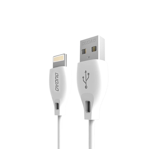 Dudao USB-kaapeli USB Lightning 2.4A 1m - Valkoinen