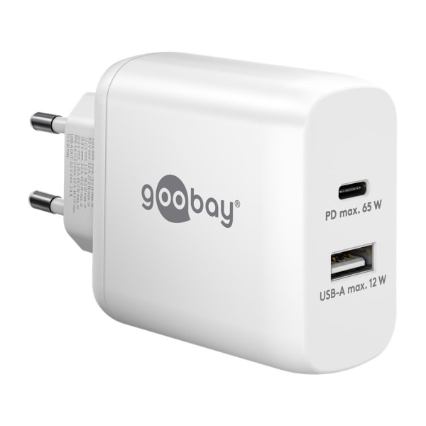 Goobay USB-C Hurtigoplader 65W - Hvid