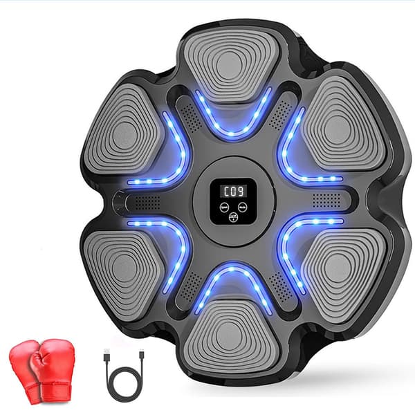 Interaktiv boxningsmaskin med Bluetooth och slagregistrering