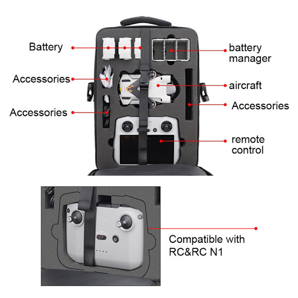 Vattentät Axelremsväska till DJI Mini 3 Pro
