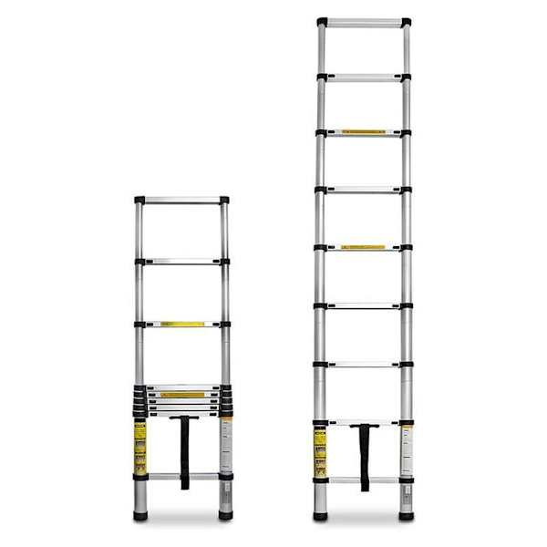 Teleskopsstege i Aluminium 2,6 meter max 150kg