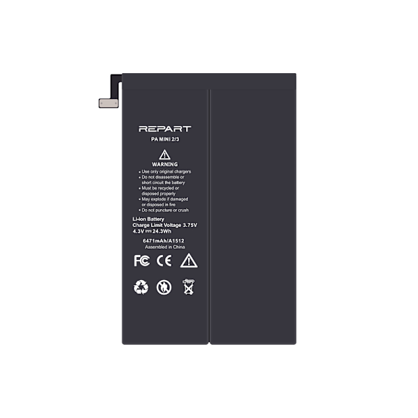 Li-Polymer batteri till Apple iPad Mini 2 / Mini 3 med 6471mAh