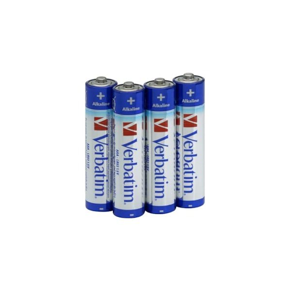 4-Pack AAA Verbatim Högkvalitétsbatterier