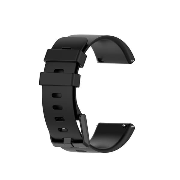 Silikonband till  Fitbit Versa / Versa 2 / Versa Lite - Svart S