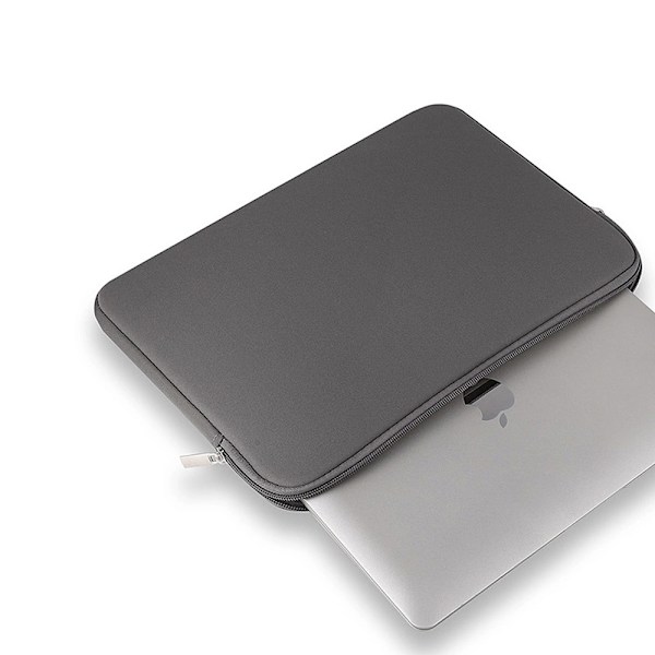 Laptopsleeve 14" – grå, stänkskyddad neoprenväska