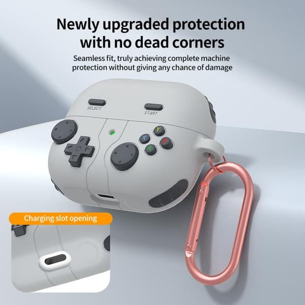 Silikoneetui i retro gaming-stil til Samsung Galaxy Buds3/Buds3