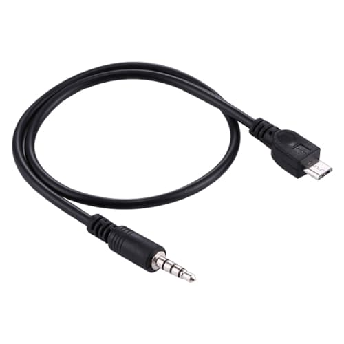 Aux-kaapeli / äänikaapeli 3,5 mm micro-USB:hen