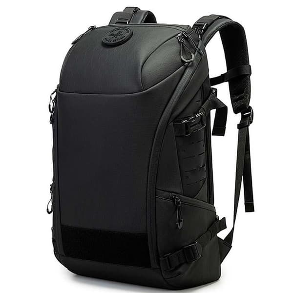 Ryggsäck 52x32x20 cm / svart säck / backpack med förstärkt skyd