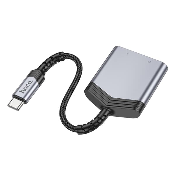 USB-C-adapter 1xUSB-C til 1XUSB-C og 3,5 mm-stik