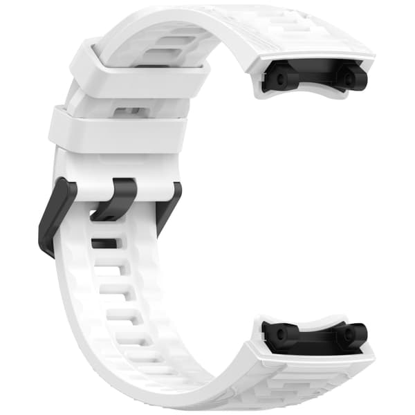 Silikonearmbånd til Amazfit T-Rex 3 med quick release - Hvid